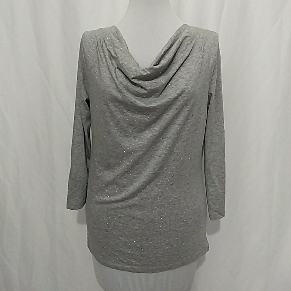Talbots Jeweled 3/4 Quarter Sleeve T-shirt - Picture 1 of 6